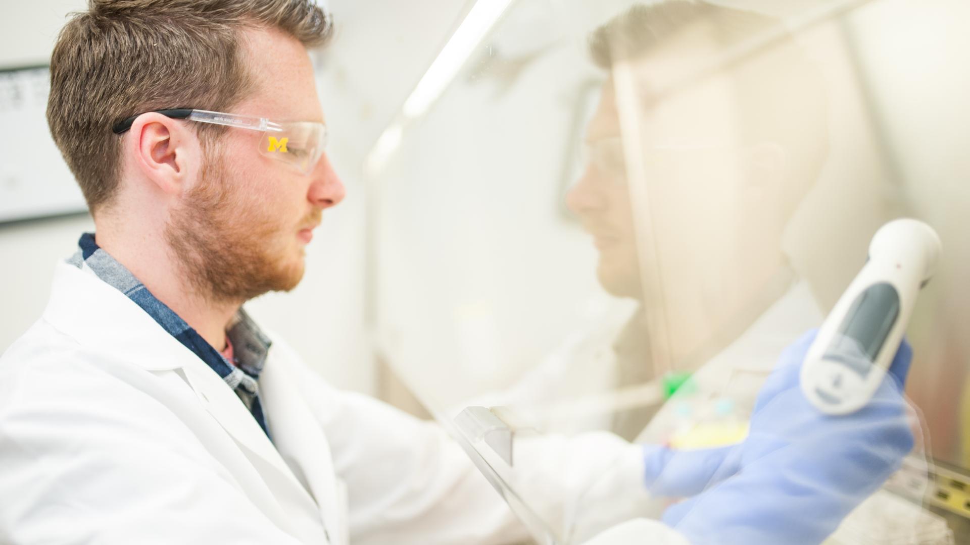 Person working in labs