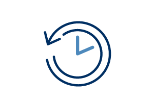 Clock with accelerated arrow