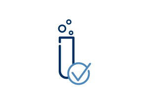 Test Tube with check mark