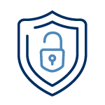 Secure Icon with Lock Inside