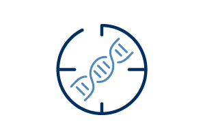 DNA Strand with circle